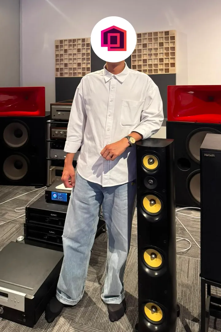 Mr. Hau with his setup - PSB Imagine T2 Floorstanding Speakers